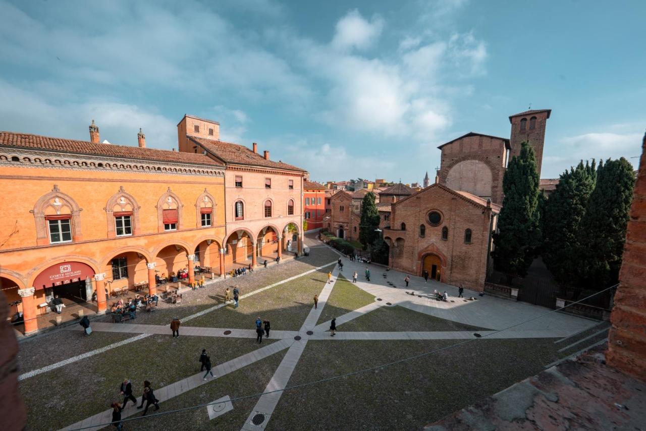 Piazza Santo Stefano Con Vista Daire Bolonya Dış mekan fotoğraf